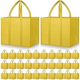 Hillban 30 Pack Reusable Grocery Bags Bulk Heavy Duty Large Shopping Bags Washable Foldable Storage Totes with Handles