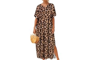 Kaftan Dresses for Women Long Beach Coverups Summer Bathing Suit Cover Up Loungewear Caftan