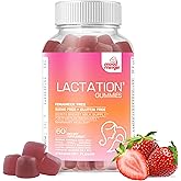 Mood Mingle Lactation and Postpartum Support Gummies - with Blessed Thistle, Fennel Seed, Milk Thistle, Moringa, Sunflower Lecithin, Vitamin D3 & B12 - Increase Milk Supply Milk Production