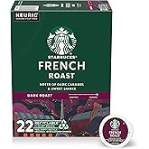 Starbucks K-Cup Coffee Pods, Dark Roast Hot or Iced Coffee, French Roast, 22 Keurig Pods