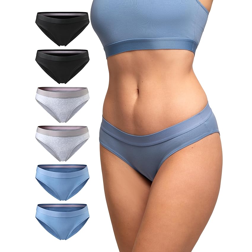 DANISH ENDURANCE Bikini Donna in Cotone Biologico – Intimo Morbido e Traspirante