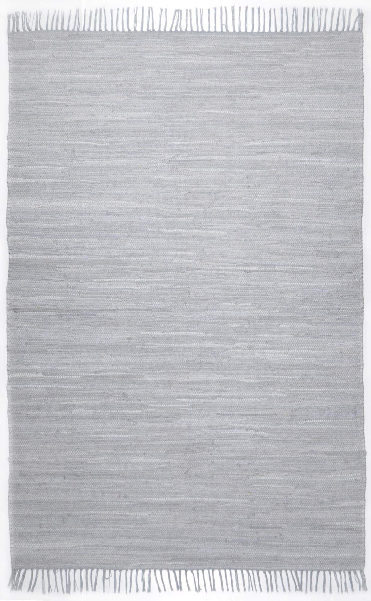 Theko Happy Cotton Rug 100% Cotton 650_Grey Rectangular 90 x 160 cm โ image 1