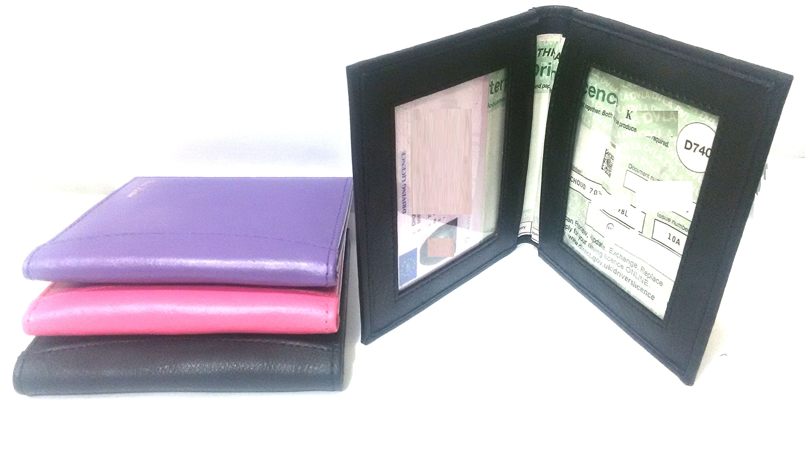 AKSHIDE Leather Style Driving Licence Holder/Driving Licence Cover/Wallet/Protector (Pink)