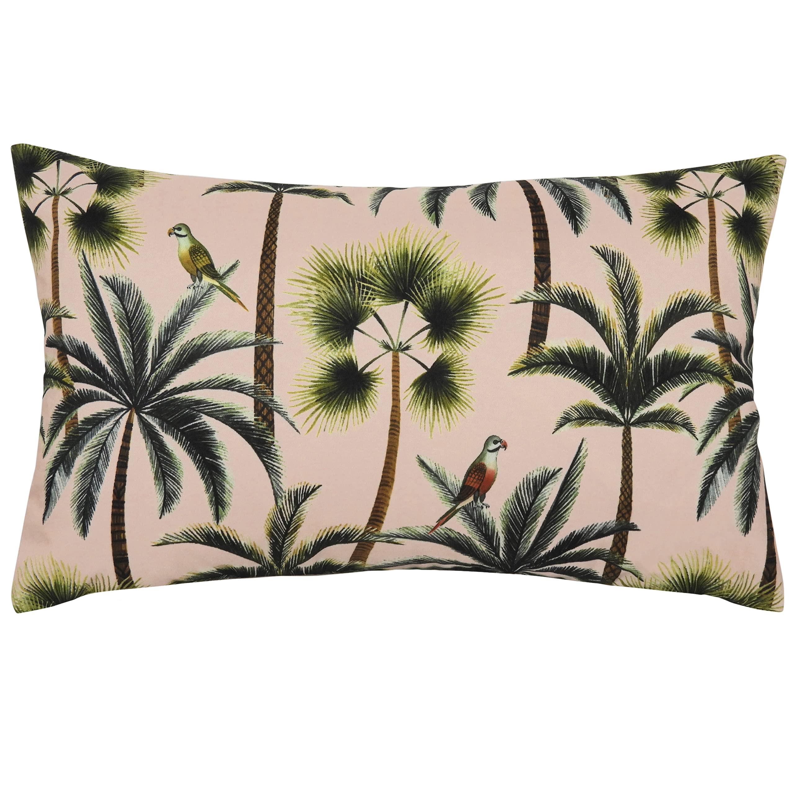 furn. Evans Lichfield Palms Outdoor Cushion Cover, Polyester, Blush
