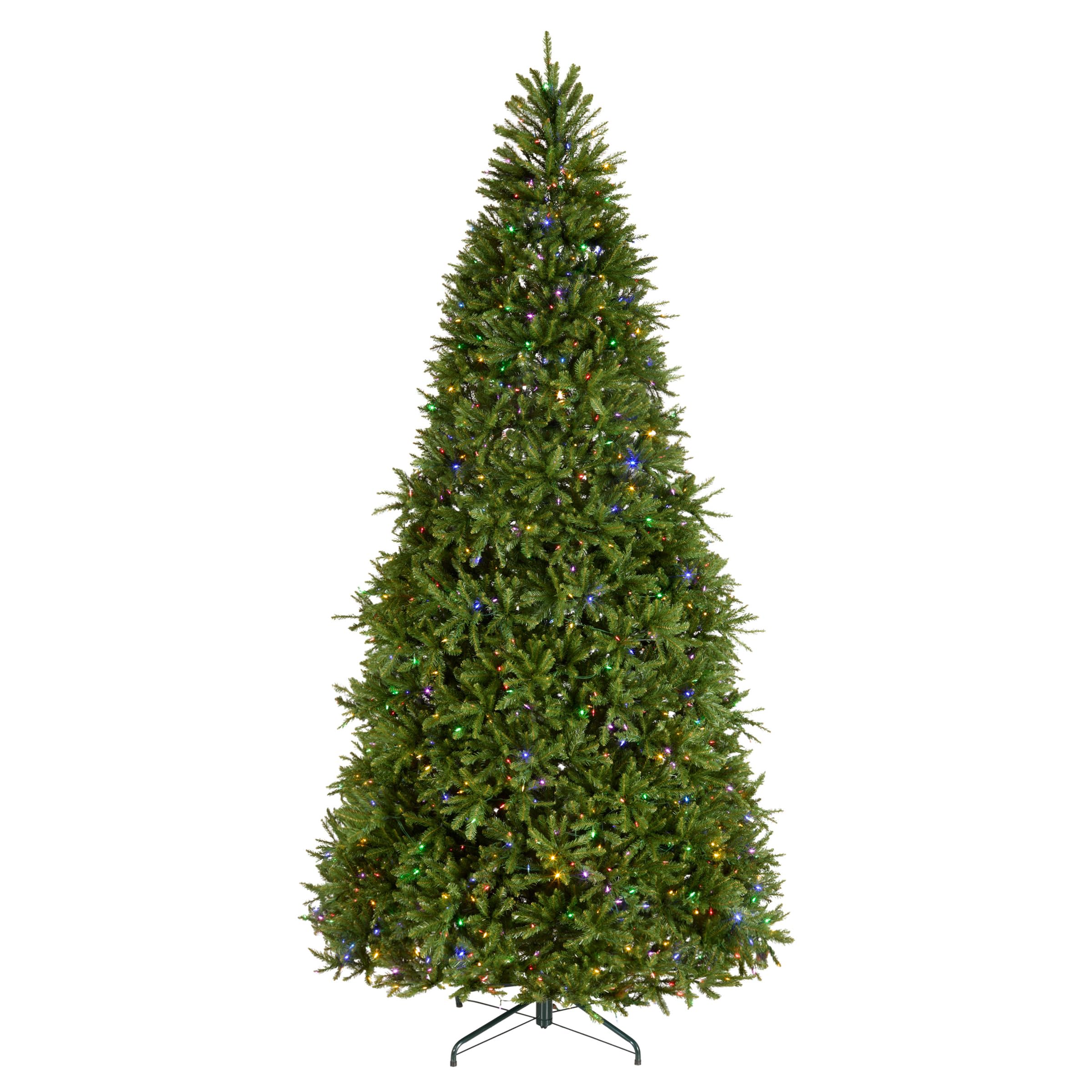 Photo 1 of ***BOX 1 OF 2, MISSING BOX#2 -SELLING AS IS PARTS ONLY*** National Tree Company 12 ft Pre-Lit Dunhill Fir Artificial Christmas Tree, 1,200 LED Lights, 7,794 Tips, Power Connect, Foot Pedal, 10 Light Functions, Includes Stand, Green