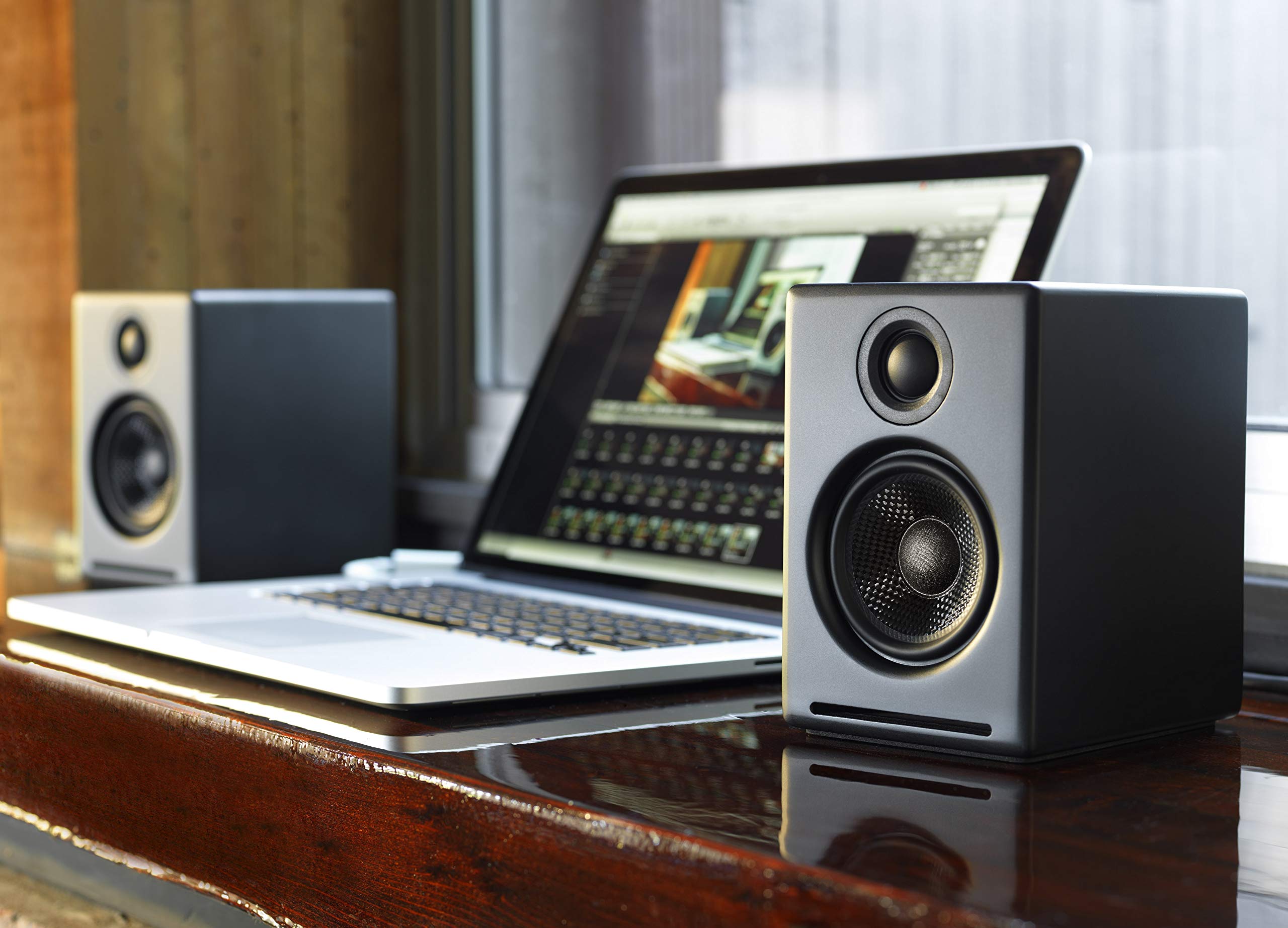 Audioengine A2 Plus 60W Powered Desktop Speakers, Built in 24Bit DAC