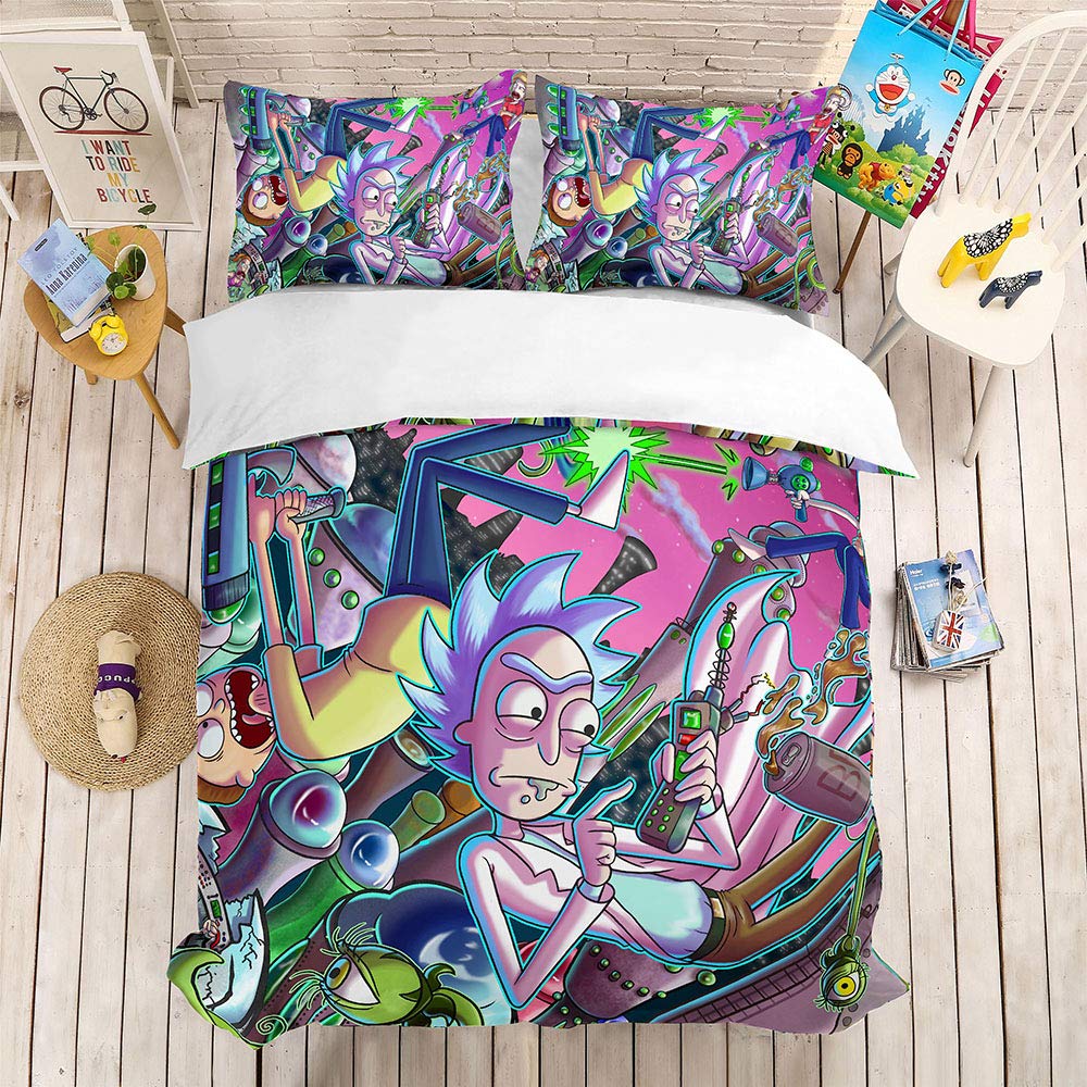 rick and morty bedding set
