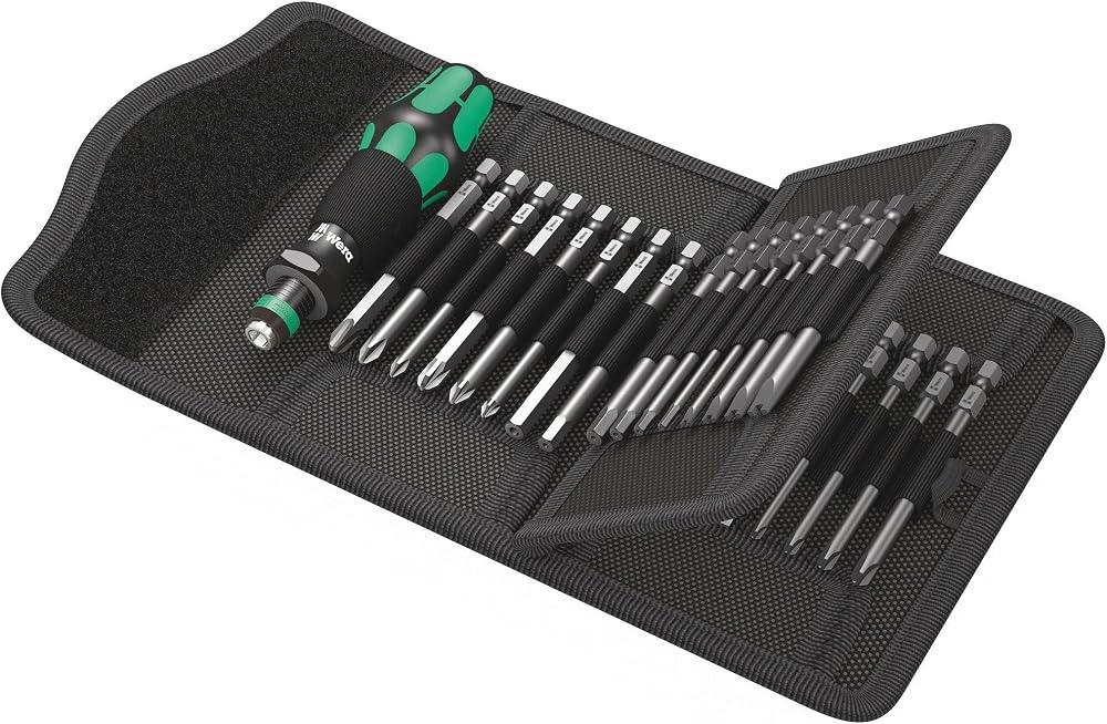 Wera Kraftform Kompakt 12 Piece Bit Set Rapidaptor Holder Tough Viscous Bits