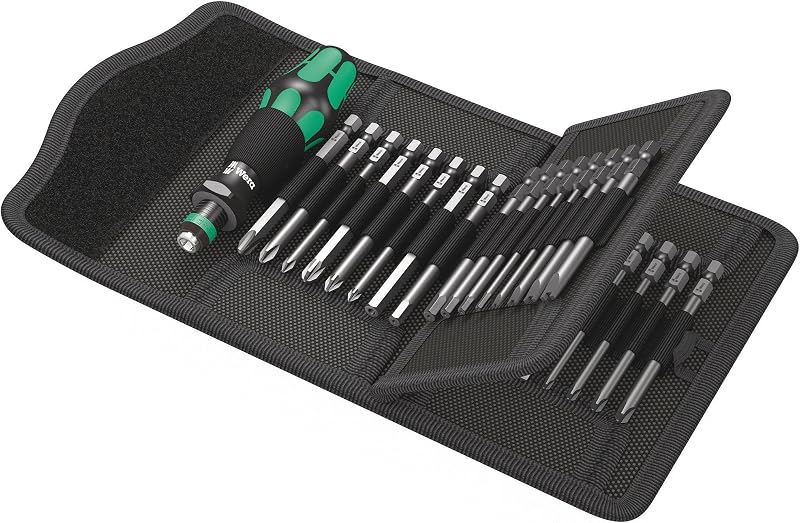 Wera Kraftform Kompakt 12 Piece Bit Set Rapidaptor Holder Tough Viscous Bits