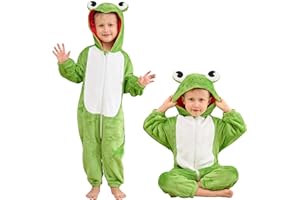 LOLANTA Boys' Girls' Hooded Romper Jumpsuit Flannel Zipper Animal Onesie Funny Birthday Gift Halloween Costume