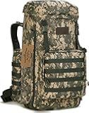ArcEnCiel 70-85L Tactical Military Molle Hiking Backpack -Rain Cover Included