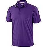 Mens Golf Shirt Jacquard Short Sleeve Dry Fit Moisture Wicking Performance Athletic Summer Collared Polo Shirts for Men