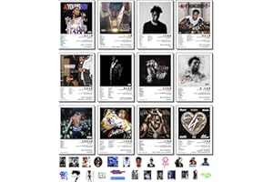 UMAYALIFE Youngboy Poster 12 Pcs 8 * 11 inch (with 25 Pcs Stickers) Nba Album Cover Music Posters for Room Aesthetic, Wall Art for Room Decor Posters for Fans Unframed