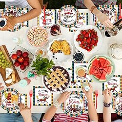 100Pcs Derby Day Plates and Napkins Party Supplies