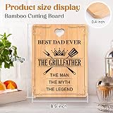 Apjielop Bamboo Cutting Board Gift for Dad Fathers Day Birthday Engraved view 4