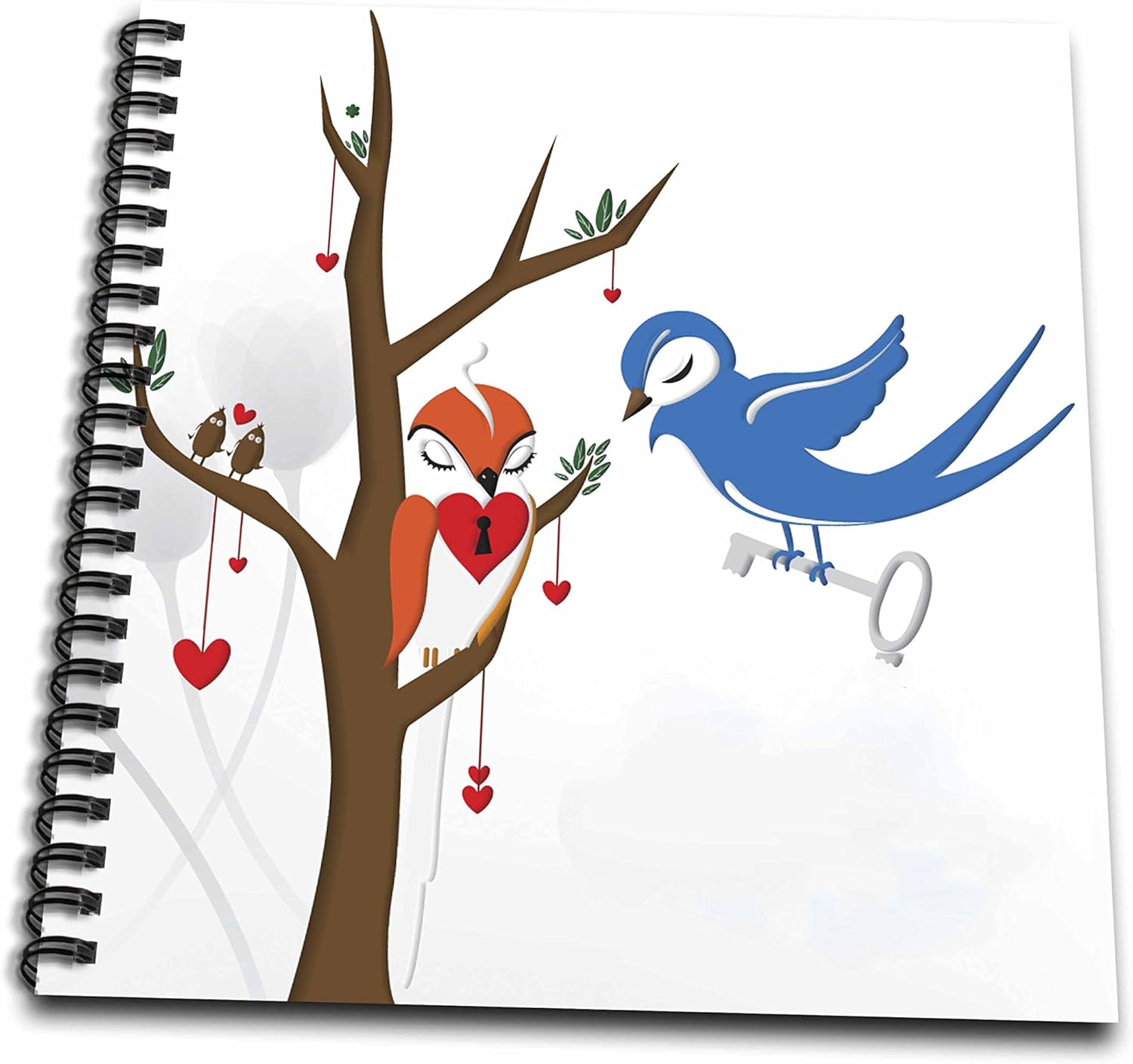Amazon Com 3drose Db 152646 1 Two Cute Bird Illustrations On A