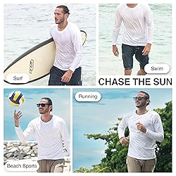 Kanu Surf Men's Long-Sleeve Rashguard, White, X-Large