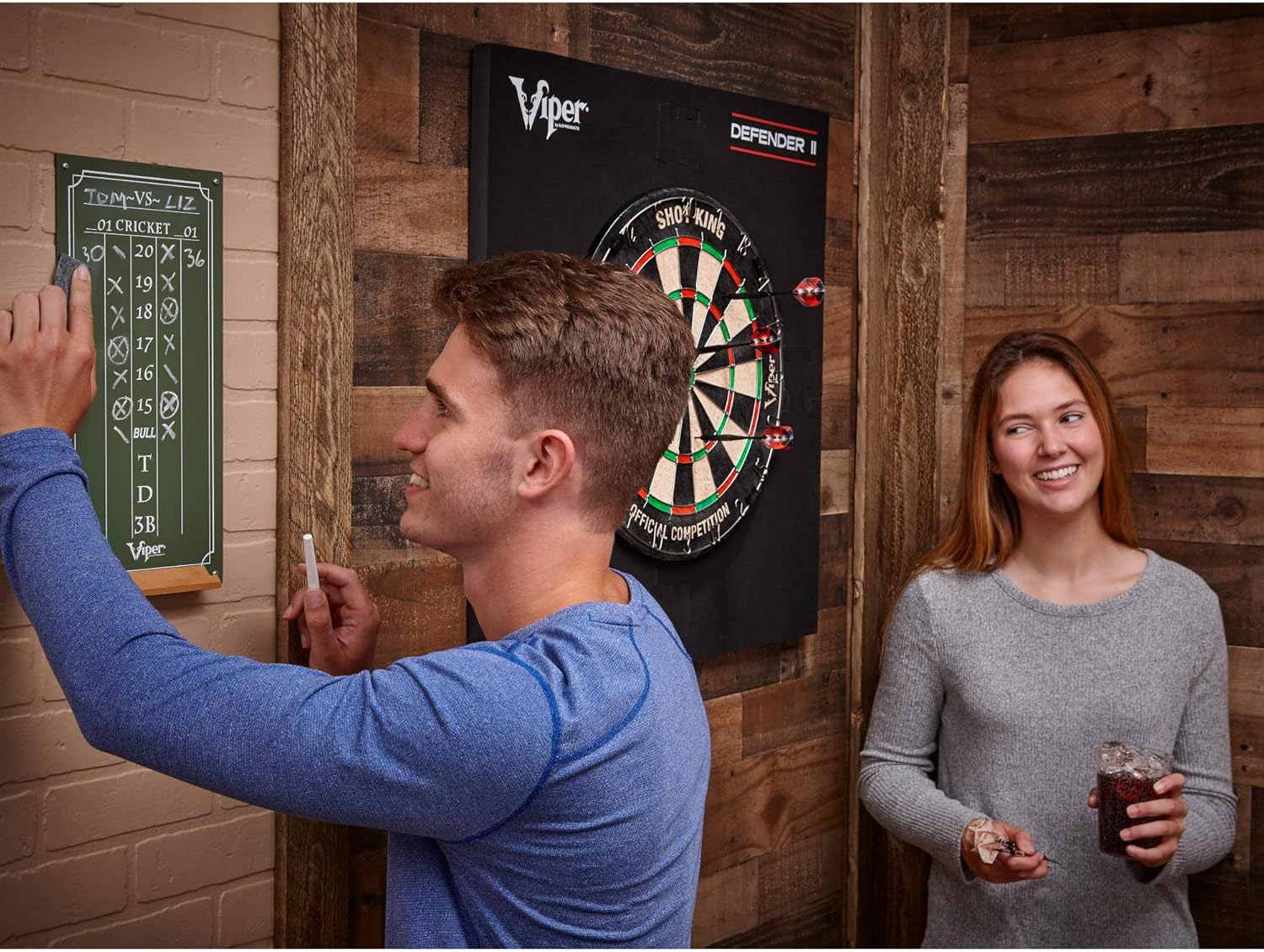 Viper Chalk Scoreboard: Cricket and 01 Dart Games, Green, 15.5" H x 8" W : Dart Equipment : Sports & Outdoors
