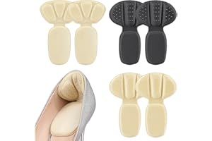 3 Pairs Heel Protectors Anti Chafing Inserts Adjustable Shoe Insoles Secures Adhesive Soft Sponge Pads for Shoe Thickened Ant