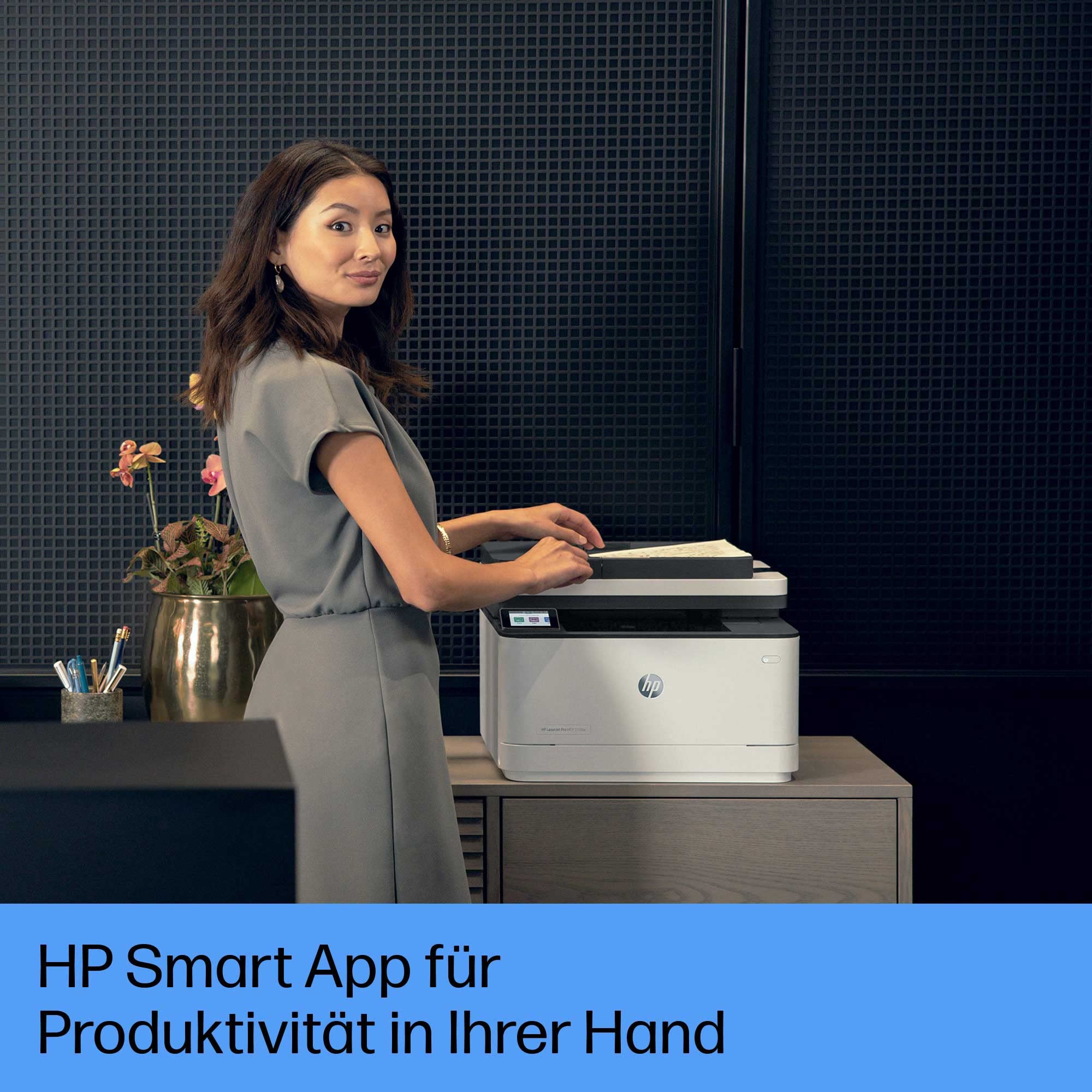 HP LaserJet Pro MFP 3102fdw Multifunktions-Laserdrucker, Automatischer Duplex, Hohe Druckgeschwindigkeiten, WLAN, Ethernet, USB Hi-Speed, Fax, Smart App, Wolf Pro Security 8