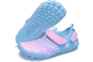 STELLE Kids Water Shoes for Girls Boys Swim Beach Hiking Pool Shoes Quick Dry Barefoots for Toddler/Little/Big Kids