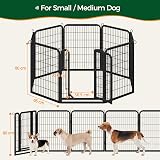 Yaheetech 8 Panel Lightweight Dog Playpen 80cm Portable Exercise Pen view 4