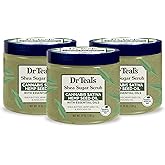 Dr Teal's Shea Sugar Body Scrub, Cannabis Sativa Hemp Seed Oil with Essential Oils, 19 oz (Pack of 3)