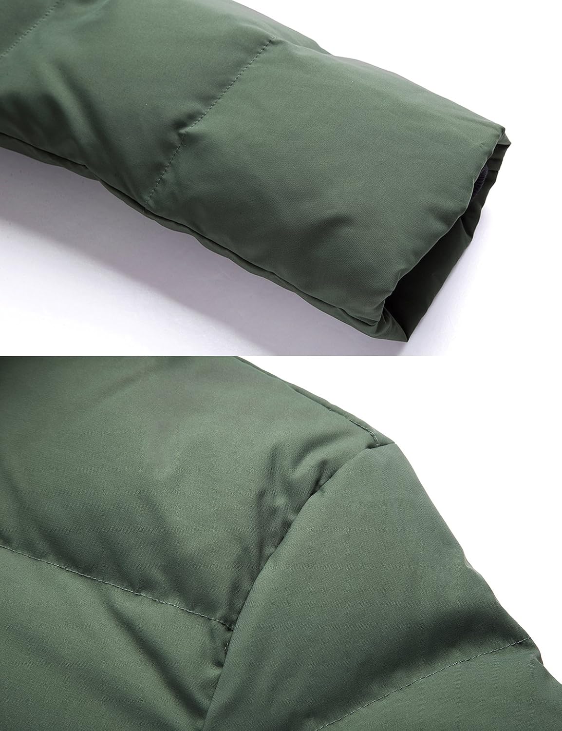 adomi women's long hooded thickened down coat with fur trim