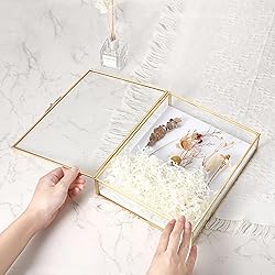 JUXYES 8x10 inches Gold Shadow Box Frame Display