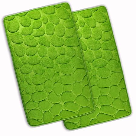 WohnDirect Memory Foam Badteppich Set 2 teilig - Rutschfester Badezimmerteppich - Badematte waschbar & schnelltrocknend – Bad