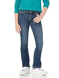 Amazon Essentials Girls' Slim Boot-Cut Stretch