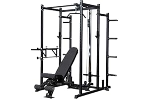 REP FITNESS Power Rack – PR-1000 – Dual Pullup Bars, Numbered Uprights, 1000 lb Rated, and Optional Upgrades