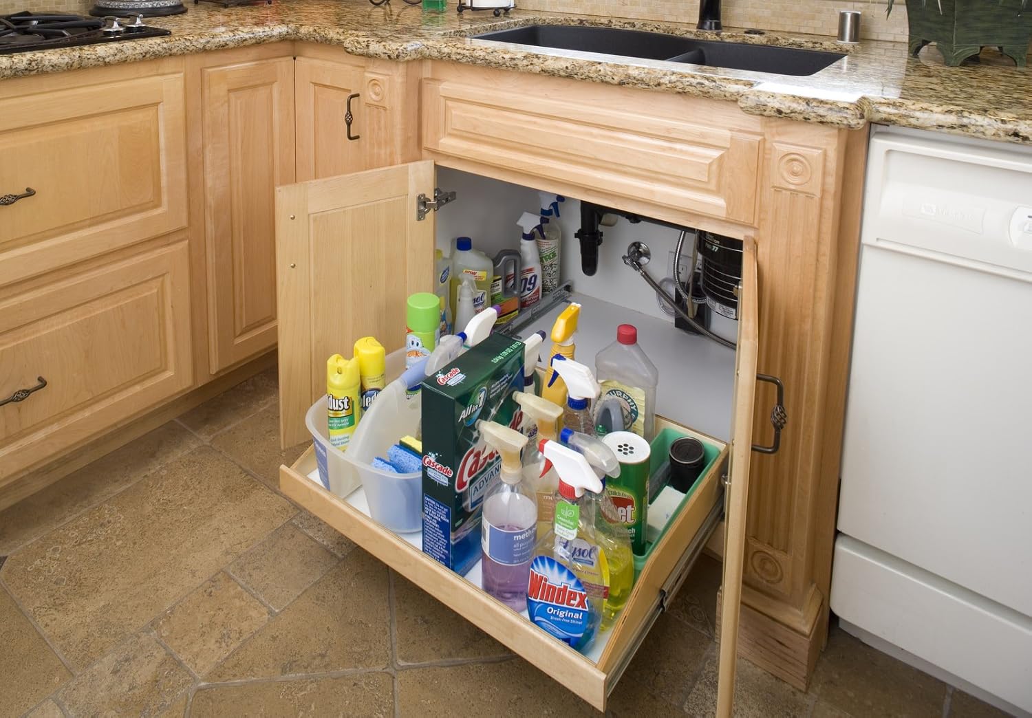 SlideAShelf Standard Slideout Shelf with Full Extension Rails 161/8