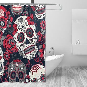 Amazon Com Franzibla Sugar Skull Dia De Los Muertos Shower