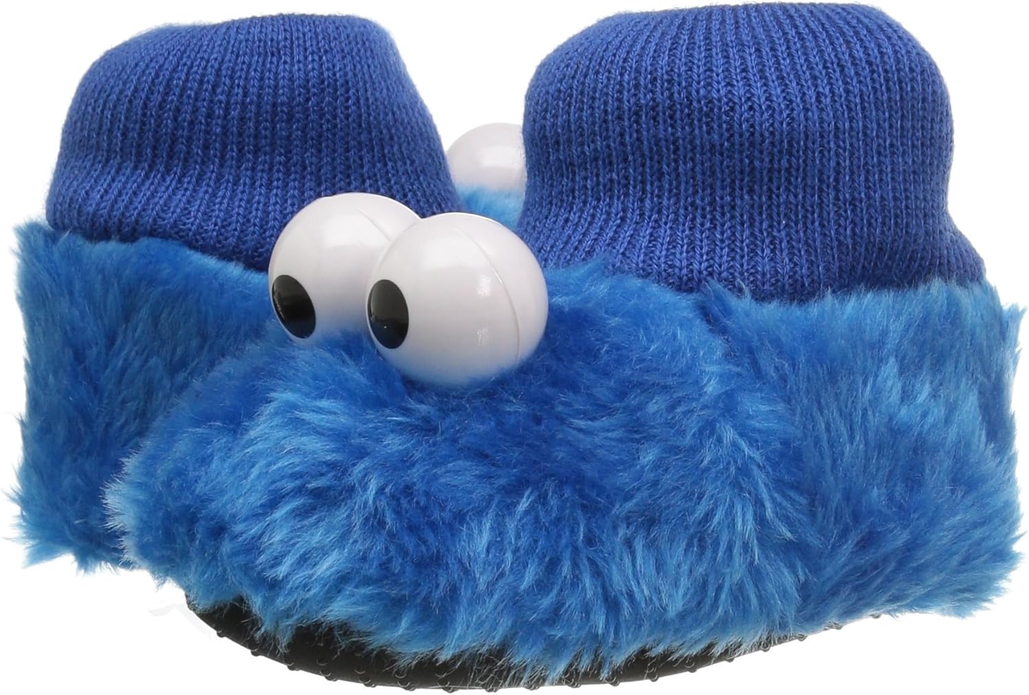  | Sesame Street Elmo Cookie Monster Boys Girls Sock Top Slippers (Toddler/Little Kid) (7-8 Toddler, Blue, Numeric_7) | Slippers