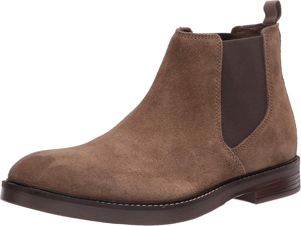 olive suede chelsea boots