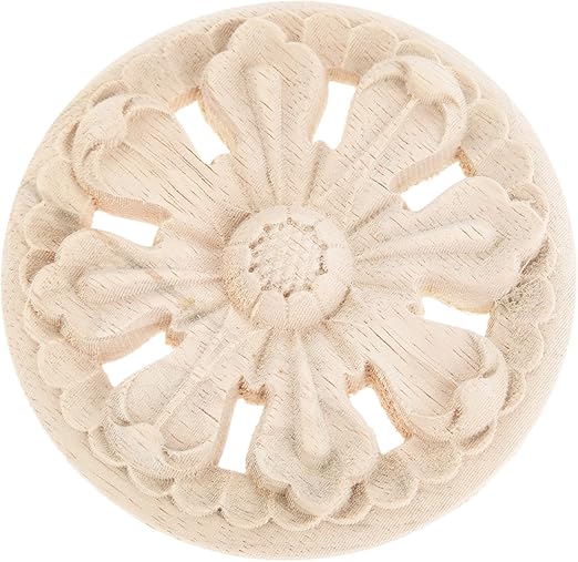 Apliques De Flores Talladas Calcomania Tallado En Madera