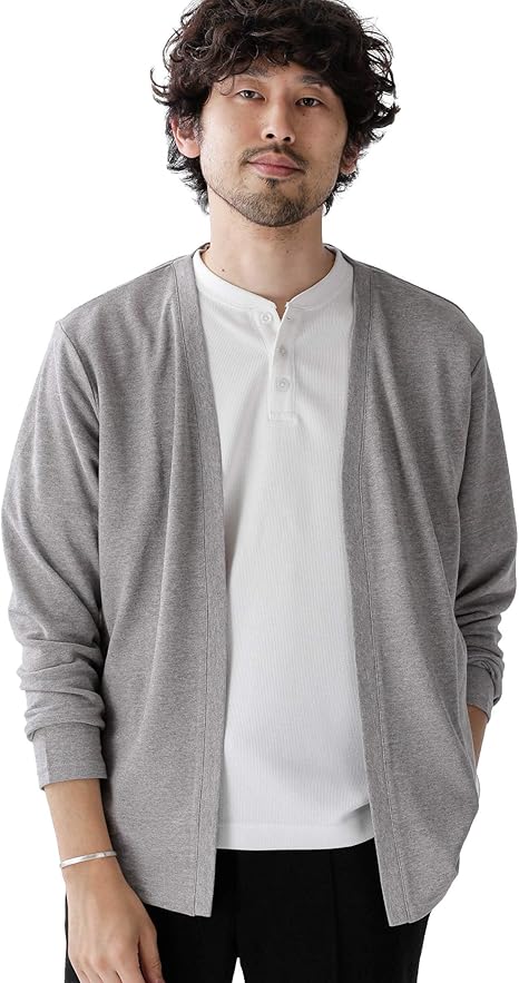 Amazon ナノユニバース Web限定 リネン カノコラップ カーディガン メンズ M グレー Nano Universe カーディガン 通販
