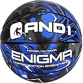 AND1 Enigma Basketball - Streetball for Indoor and Outdoor Use, Deep Channel Construction and Durability
