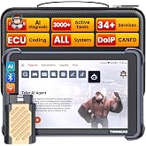 THINKCAR AI+Bidirectional Scan Tool THINKSCAN 689BT Lifetime WiFi Updates | All-System AI-Assisted Diagnostics, 3000+ Active Tests, ECU Coding, 34+ Services, FCA Autoauth, CANFD&amp;DoIP, Cover 150+ Brands