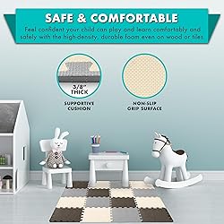 ProSource Foam Puzzle Floor Play Mat for Kids and