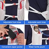 Lixada Lightweight Hydration Backpack 5L Running Outdoor Chest Pack view 7