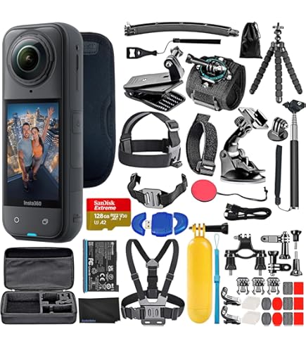 Amazon.com : Insta360 X5 Tripod Selfie Stick Bundle -8K Waterproof