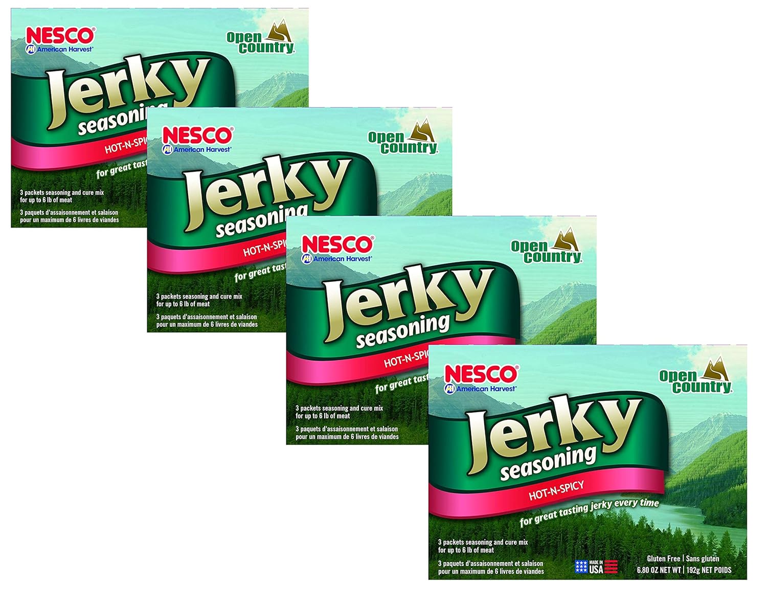 Jerky Spice Works Nesco 3 Pack Hot and Spicy Flavor Seasoning