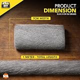 SOL 0000 Steel Wire Wool 1 Metre Ultra Fine Abrasive Polish Wood Metal Paint view 2