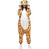 Kdemeng Adult Onesie Pajamas for Women Unisex Halloween Christmas Party Costumes Cosplay Sleepwear