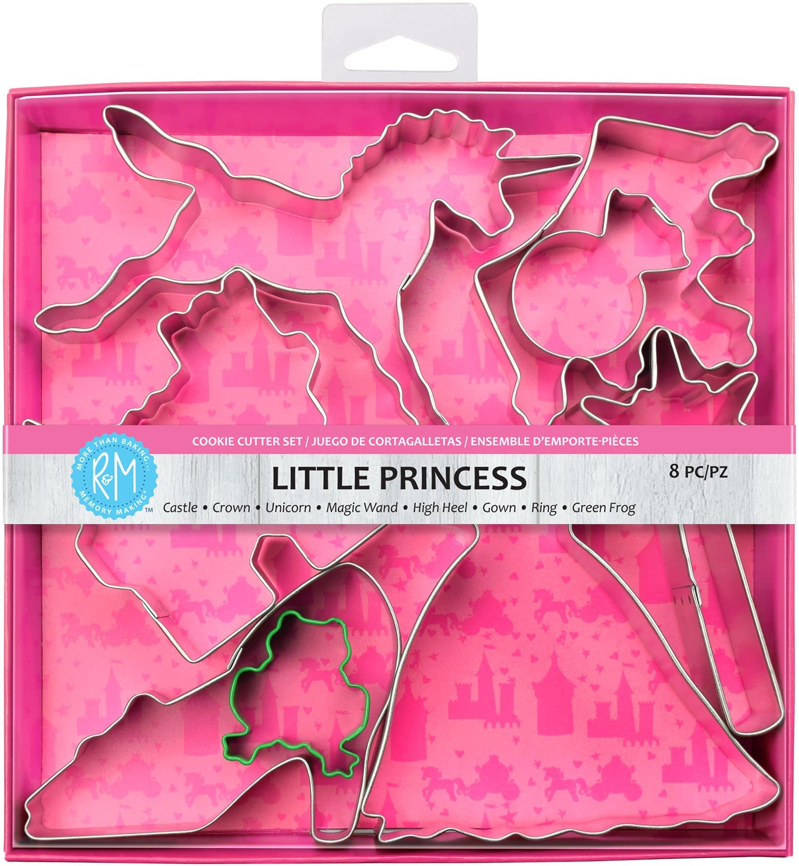 Anniversary House Little Princess Tin-Plated Cookie Cutter Set, Tinplate, X0119