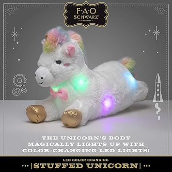 fao schwarz led unicorn