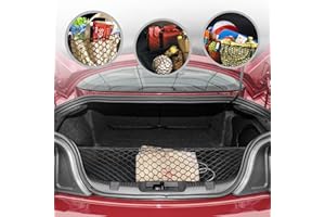 TN TRUNKNETS INC Envelope Style Automotive Elastic Trunk Cargo Net for Ford Mustang 2015-2025 - Premium Trunk Organizer and Storage - Luggage Net for Coupe - Car Organizer for Ford Mustang 2015-2025