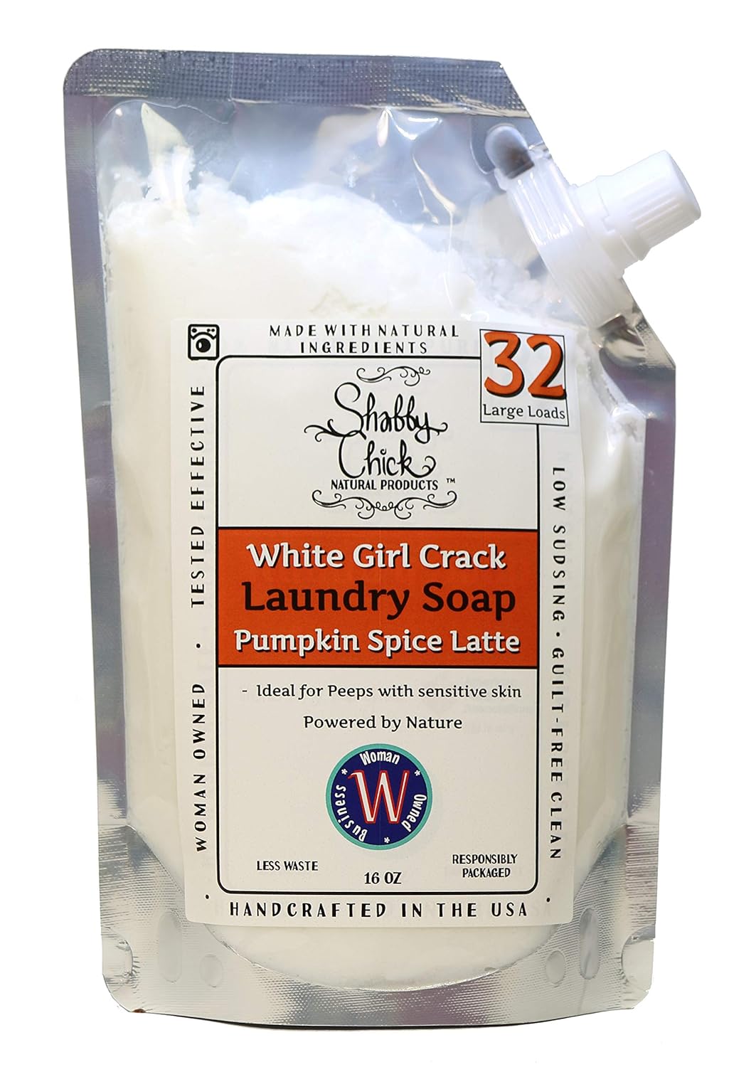 魅力的な パンプキン ペットに安全 赤ちゃん 子供 天然洗濯石鹸 敏感肌用 低刺激性 32負荷 洗濯洗剤 自然 クラック ガール ホワイト Chick Shabby スパイスラテブレンド16オンス B07h9hpn5c 液体洗剤 Wwmp Org Za